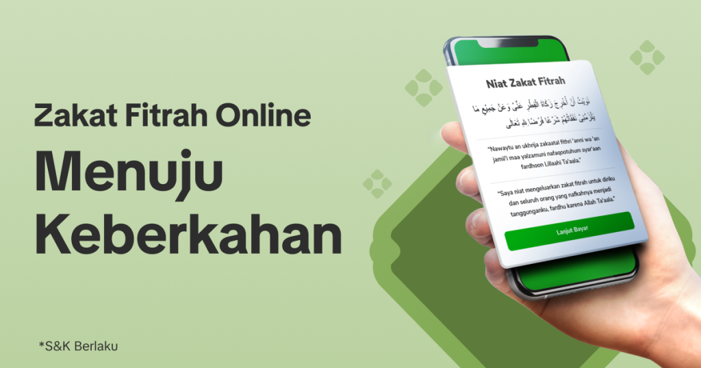 zakat fitrah lewat Tokopedia